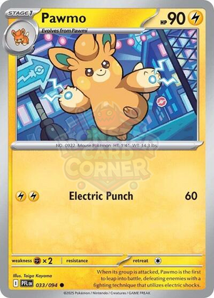 Pokemon TCG - ME02: Phantasmal Flames - Pawmo - 033/094