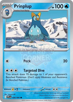 Pokemon TCG - ME02: Phantasmal Flames - Prinplup - 028/094