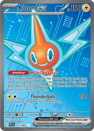 Pokemon TCG - ME02: Phantasmal Flames - Rotom ex - 111/094 - Holofoil