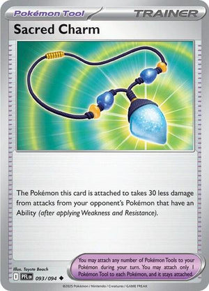 Pokemon TCG - ME02: Phantasmal Flames - Sacred Charm - 093/094 - Reverse Holofoil