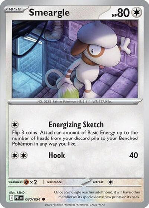 Pokemon TCG - ME02: Phantasmal Flames - Smeargle - 080/094 - Reverse Holofoil