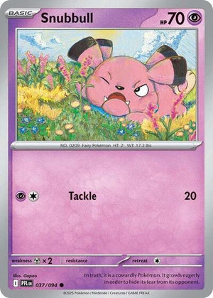 Pokemon TCG - ME02: Phantasmal Flames - Snubbull - 037/094 - Reverse Holofoil