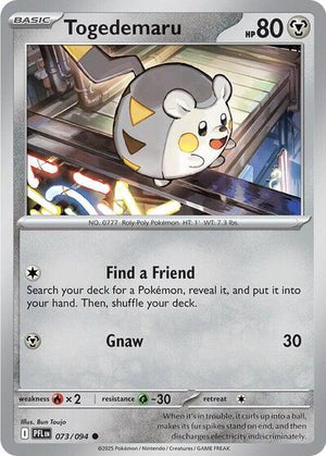 Pokemon TCG - ME02: Phantasmal Flames - Togedemaru - 073/094 - Reverse Holofoil