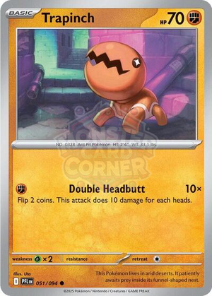Pokemon TCG - ME02: Phantasmal Flames - Trapinch - 051/094