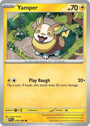 Pokemon TCG - ME02: Phantasmal Flames - Yamper - 030/094