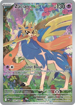 Pokemon TCG - ME02: Phantasmal Flames - Zacian - 100/094 - Holofoil