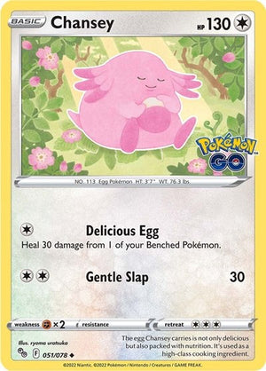 Pokemon TCG - Pokemon GO - Chansey - 051/078