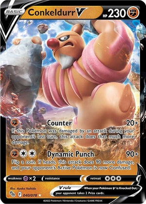 Pokemon TCG - Pokemon GO - Conkeldurr V - 040/078 - Holofoil
