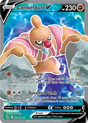 Pokemon TCG - Pokemon GO - Conkeldurr V - 073/078 - Holofoil