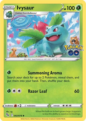 Pokemon TCG - Pokemon GO - Ivysaur - 002/078