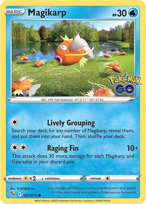 Pokemon TCG - Pokemon GO - Magikarp - 021/078