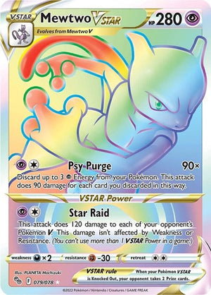 Pokemon TCG - Pokemon GO - Mewtwo VSTAR - 079/078 - Holofoil