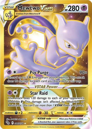 Pokemon TCG - Pokemon GO - Mewtwo VSTAR - 086/078 - Holofoil