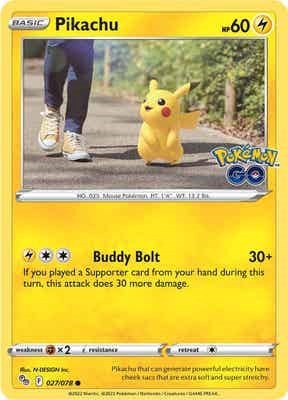 Pokemon TCG - Pokemon GO - Pikachu - 027/078