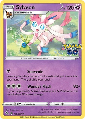 Pokemon TCG - Pokemon GO - Sylveon - 035/078 - Holofoil