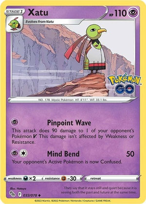 Pokemon TCG - Pokemon GO - Xatu - 033/078
