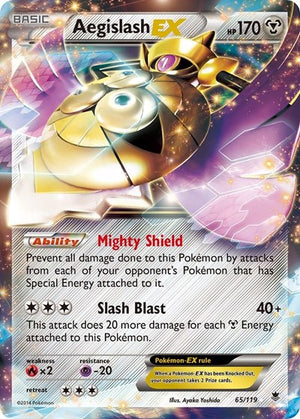 Pokemon TCG - XY - Phantom Forces - Aegislash EX - 65/119 - Holofoil