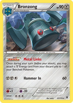 Pokemon TCG - XY - Phantom Forces - Bronzong - 61/119