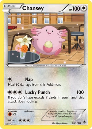 Pokemon TCG - XY - Phantom Forces - Chansey - 80/119