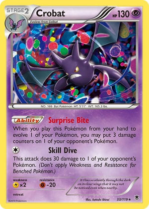 Pokemon TCG - XY - Phantom Forces - Crobat - 33/119
