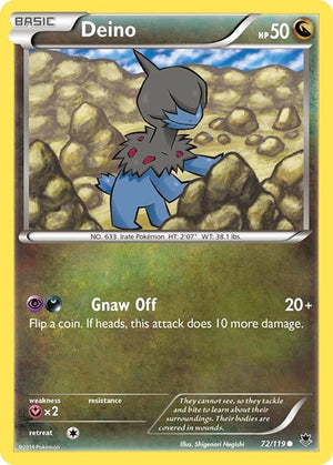 Pokemon TCG - XY - Phantom Forces - Deino - 72/119