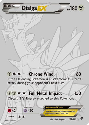 Pokemon TCG - XY - Phantom Forces - Dialga EX - 122/119 - Holofoil
