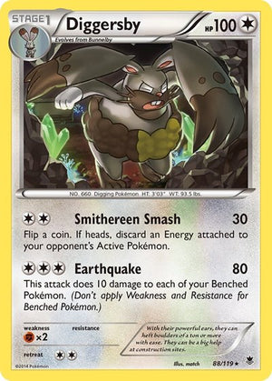 Pokemon TCG - XY - Phantom Forces - Diggersby - 88/119