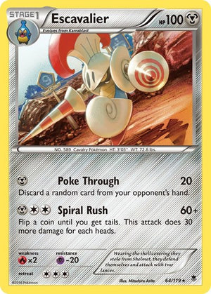 Pokemon TCG - XY - Phantom Forces - Escavalier - 64/119