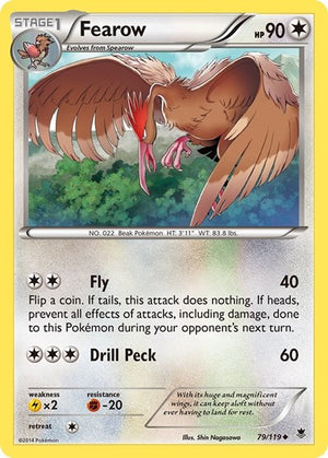 Pokemon TCG - XY - Phantom Forces - Fearow - 79/119