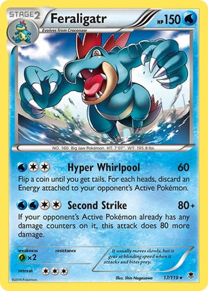 Pokemon TCG - XY - Phantom Forces - Feraligatr - 17/119 - Reverse Holofoil