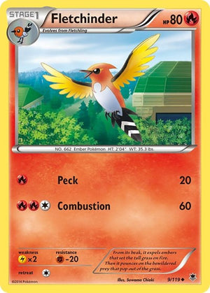 Pokemon TCG - XY - Phantom Forces - Fletchinder - 9/119