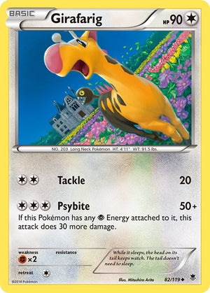 Pokemon TCG - XY - Phantom Forces - Girafarig - 82/119