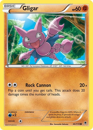 Pokemon TCG - XY - Phantom Forces - Gligar - 46/119