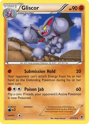 Pokemon TCG - XY - Phantom Forces - Gliscor - 47/119 - Reverse Holofoil