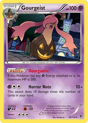 Pokemon TCG - XY - Phantom Forces - Gourgeist - 45/119 - Holofoil