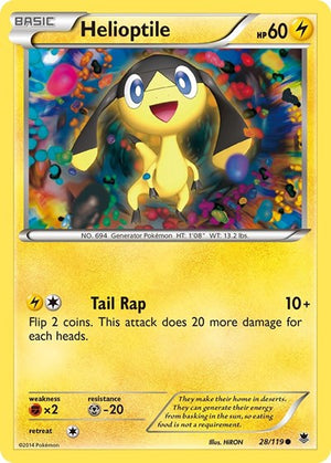 Pokemon TCG - XY - Phantom Forces - Helioptile - 28/119