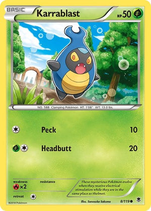 Pokemon TCG - XY - Phantom Forces - Karrablast - 8/119