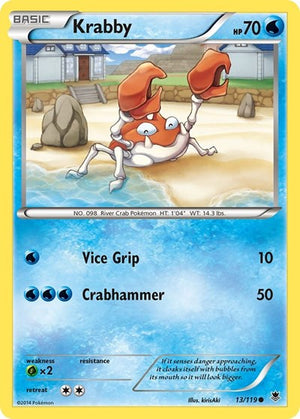 Pokemon TCG - XY - Phantom Forces - Krabby - 13/119