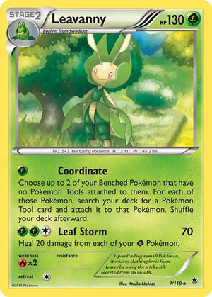 Pokemon TCG - XY - Phantom Forces - Leavanny - 7/119 - Reverse Holofoil