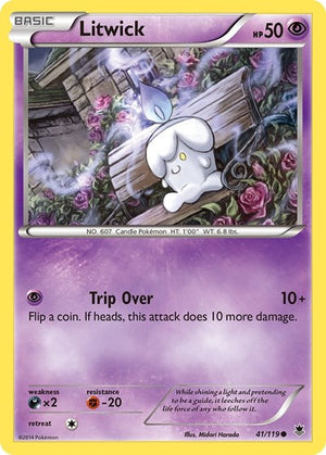 Pokemon TCG - XY - Phantom Forces - Litwick - 41/119 - Reverse Holofoil