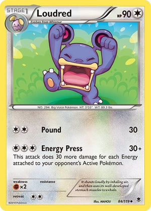 Pokemon TCG - XY - Phantom Forces - Loudred - 84/119