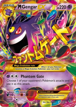 Pokemon TCG - XY - Phantom Forces - M Gengar EX - 121/119 - Holofoil