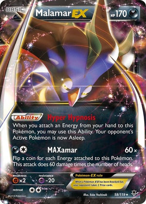 Pokemon TCG - XY - Phantom Forces - Malamar EX - 58/119 - Holofoil