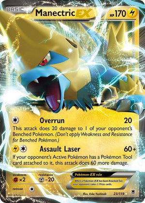 Pokemon TCG - XY - Phantom Forces - Manectric EX - 23/119 - Holofoil