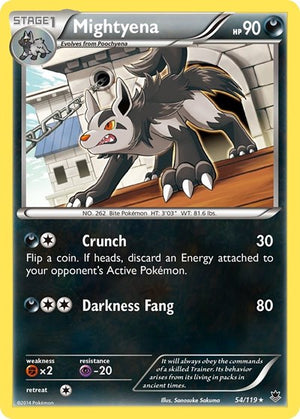 Pokemon TCG - XY - Phantom Forces - Mightyena - 54/119
