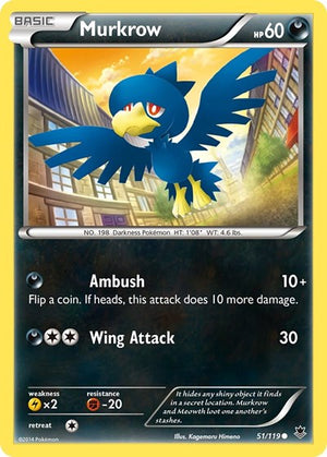 Pokemon TCG - XY - Phantom Forces - Murkrow - 51/119