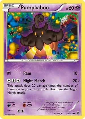 Pokemon TCG - XY - Phantom Forces - Pumpkaboo - 44/119