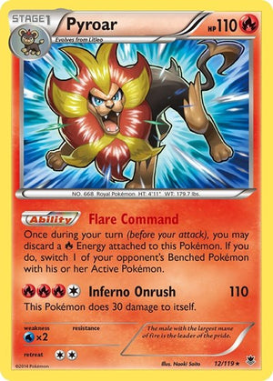 Pokemon TCG - XY - Phantom Forces - Pyroar - 12/119 - Holofoil