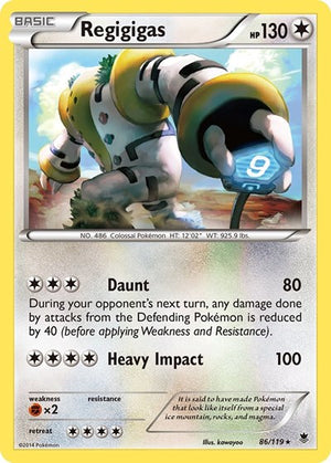 Pokemon TCG - XY - Phantom Forces - Regigigas - 86/119 - Reverse Holofoil
