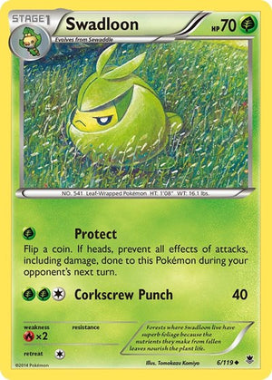 Pokemon TCG - XY - Phantom Forces - Swadloon - 6/119